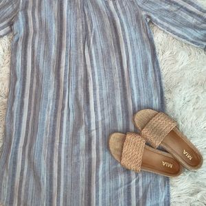 Mia Natural Jute Slide Sandals
